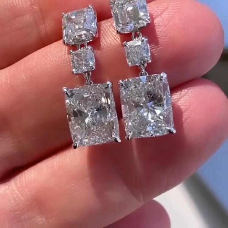 Multi Stone Cluster Stud Earrings | Rebekajewelry